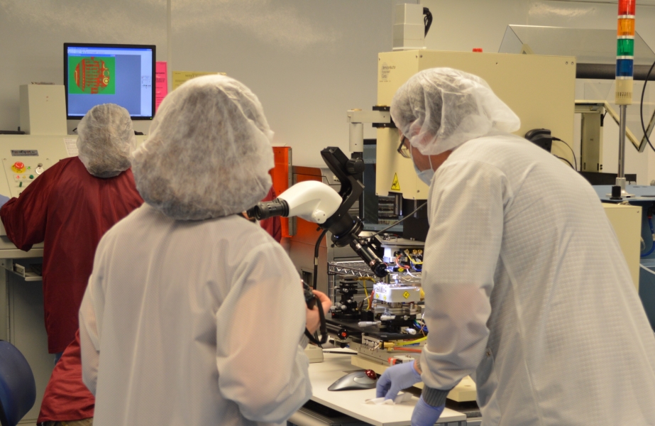 Students Looking Through Microscopes in a Lab